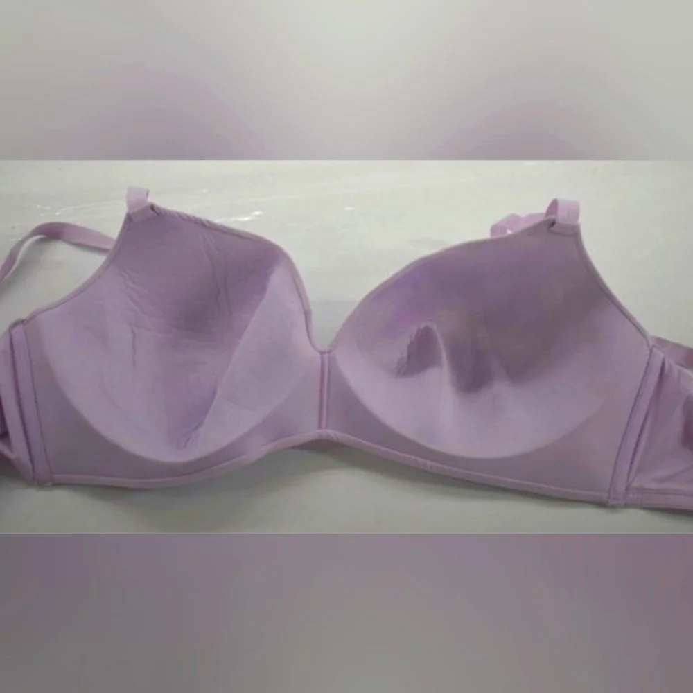 Secret Treasures Women Adjustable Strap Wireless Padded Bra Purple Lilac 36 D